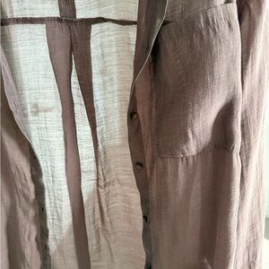 Zara Sheer Brown Blouse